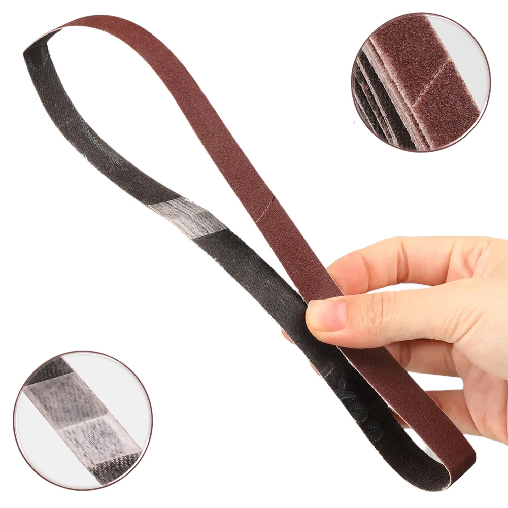 50pcs 60-600Grit Sanding Belt 13x457 มม.เข็มขัด Sander เข็มขัดวงกลมขัดสําหรับไม้เฟอร์นิเจอร์โลหะบดเครื่องมือ