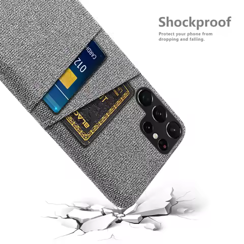 For Samsung Galaxy S23 Ultra S22 S21 S20 S10 Plus 5G S9 Phone Case For Samsung Note 20 10 8 Dual Card Fabric Cloth Luxury Cover
