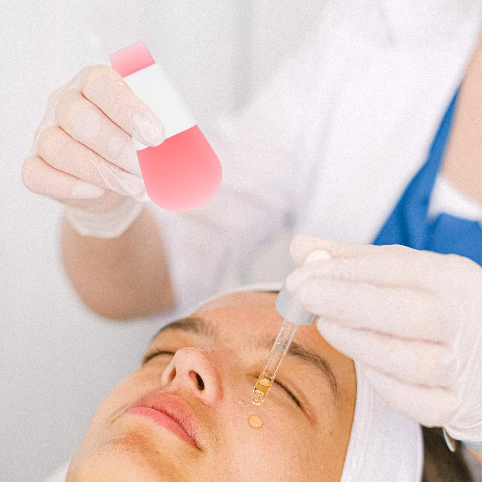 9 pçs silicone máscara facial escova compacto portátil aplicador de lama facial para até mesmo aplicação de cuidados com a pele multi-função máscara beleza