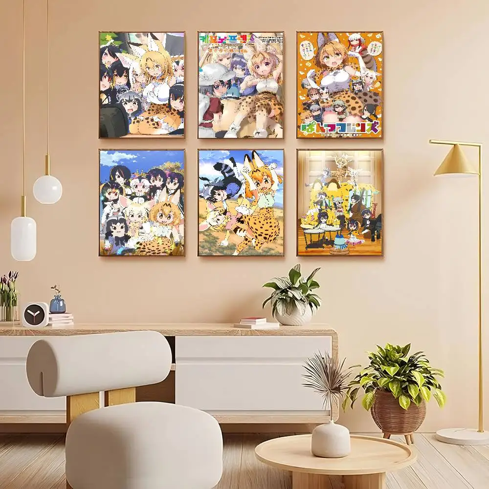 Anime K-Kemono Friends Wandbilder, Leinwanddrucke, Poster, Bilder für Büro, Wohnzimmer, Heimdekoration