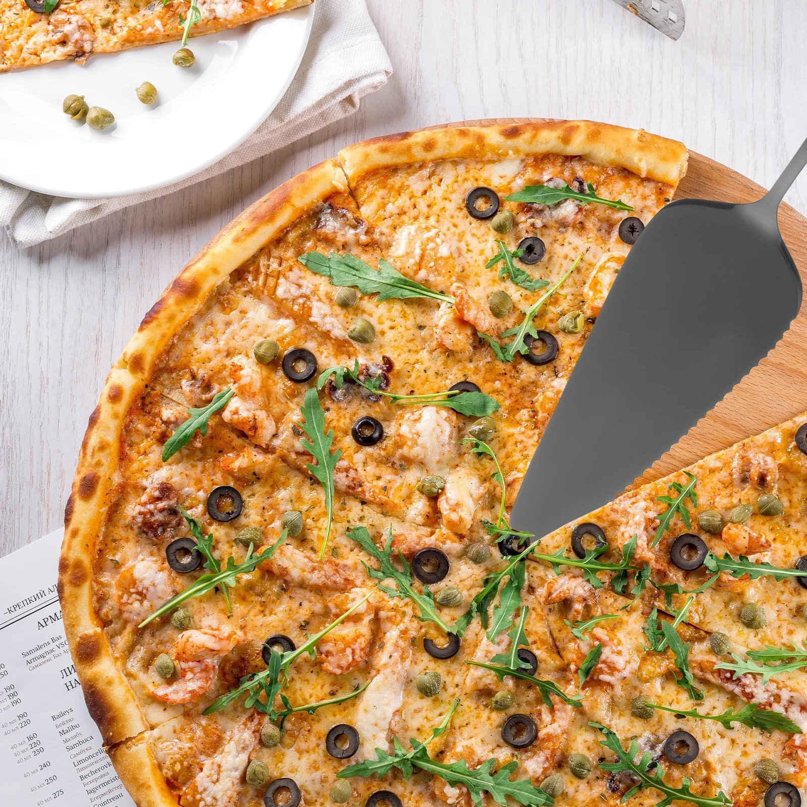 

2pcs Stainless Server Baking Tools For Wedding Birthday Party Cake Serving Set Cake Spatula Kitchen Essentials