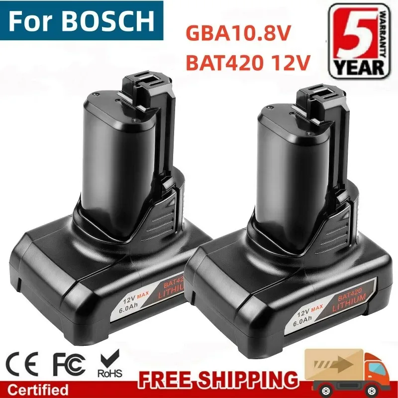 

for 12V Bosch Li-ion BAT420 BAT411 Replacement Battery for Bosch BAT411 BAT412 BAT413 BAT414 10.8V Battery Cordless Power Tools