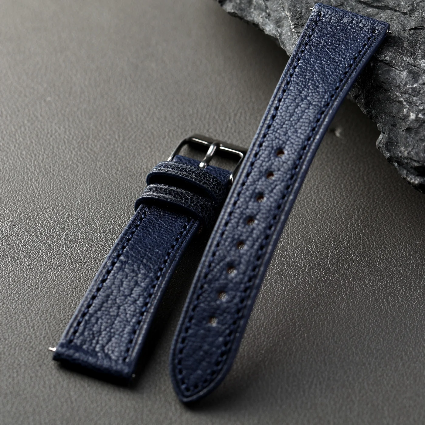 Handmade soft leather strap, goat leather 20MM * 16MM, quick release, soft men's soft ultra-thin Watchband