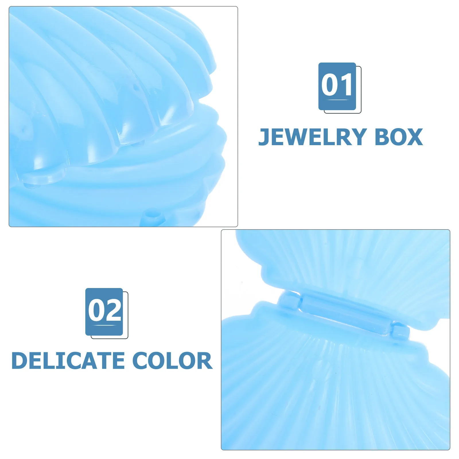 

10Pcs Shell Shaped Candy Boxes Reusable Plastic Small Gift Boxes Wedding Party Jewelry Container Shell Shaped Jewelry Container