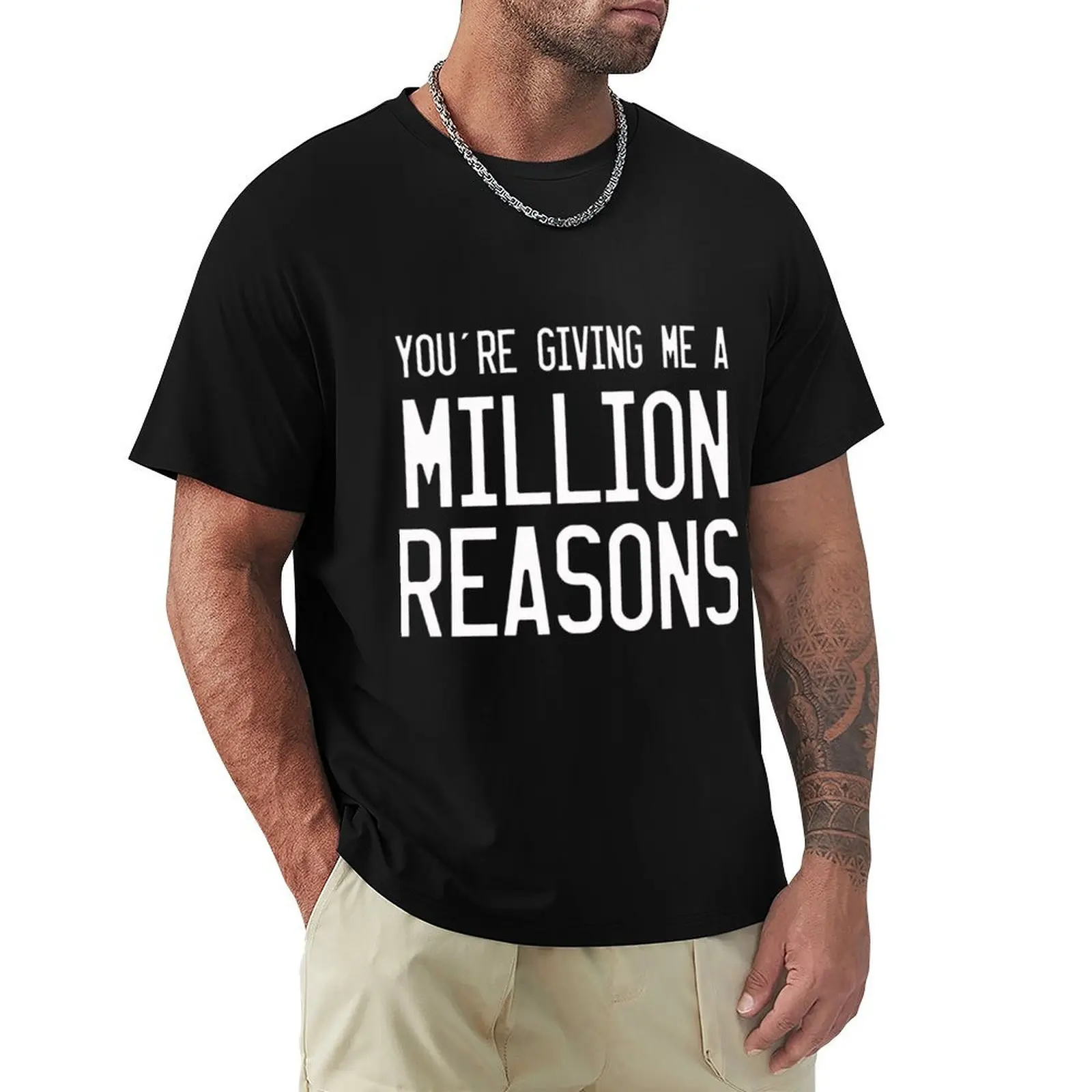 Million Reasons (II) - Lady Gaga T-Shirt Blouse basketball graphic tees men t shirts