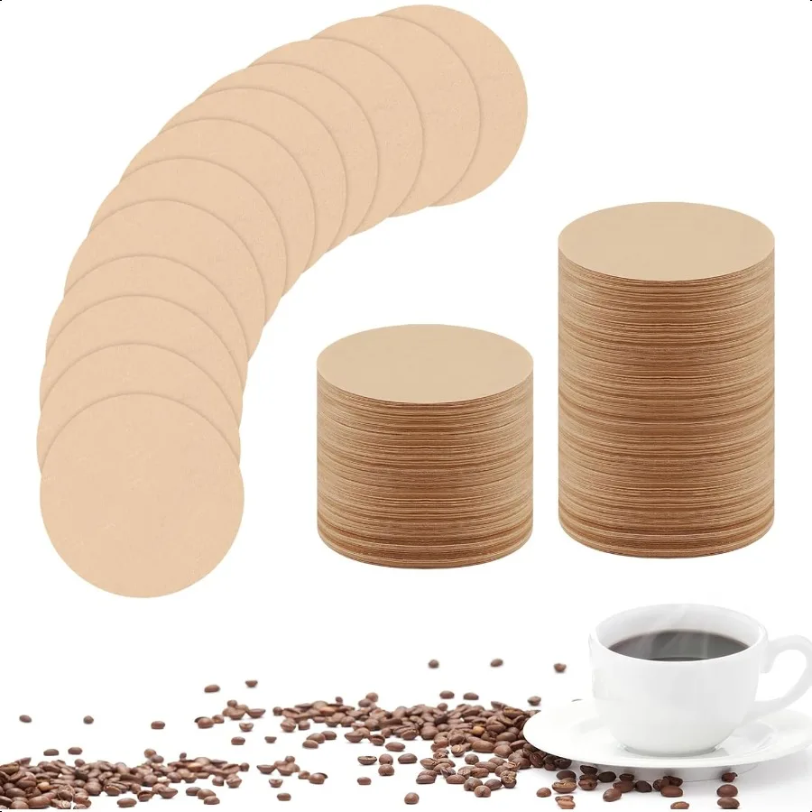 

800Pcs Replacement Coffee Filter Paper 2.5in Unbleached Natural Round Coffee Filter Coffee Accories Compatible with Aeropr Coff