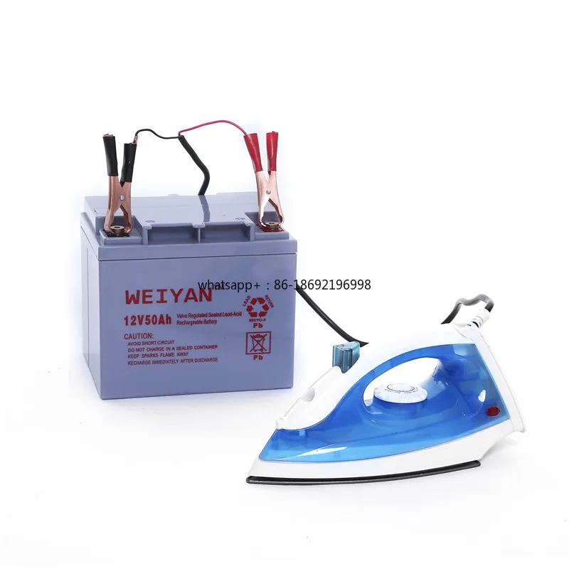 12V DC Electric Iron with Battery Ironing Machine Outdoor Foreign Trade Wired Small Electrical Dry Ironing Clothes