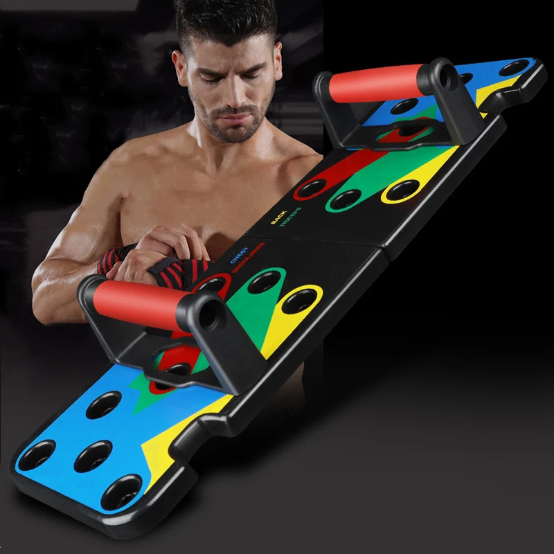 

Push-up Rack Folded Board Set Abdominales Bar Multi-Function Fitness Home Gym Chest Muscle Grip Training and Exercise Equipment