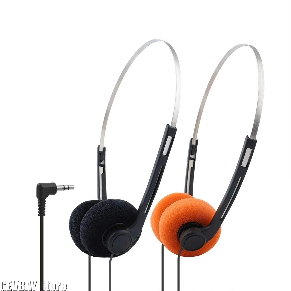 3.5mm Plug Retro Nostalgic Wired Headphones Classic on-Ear Earphones Portable Stereo Sports Headset Vintage Photo Props