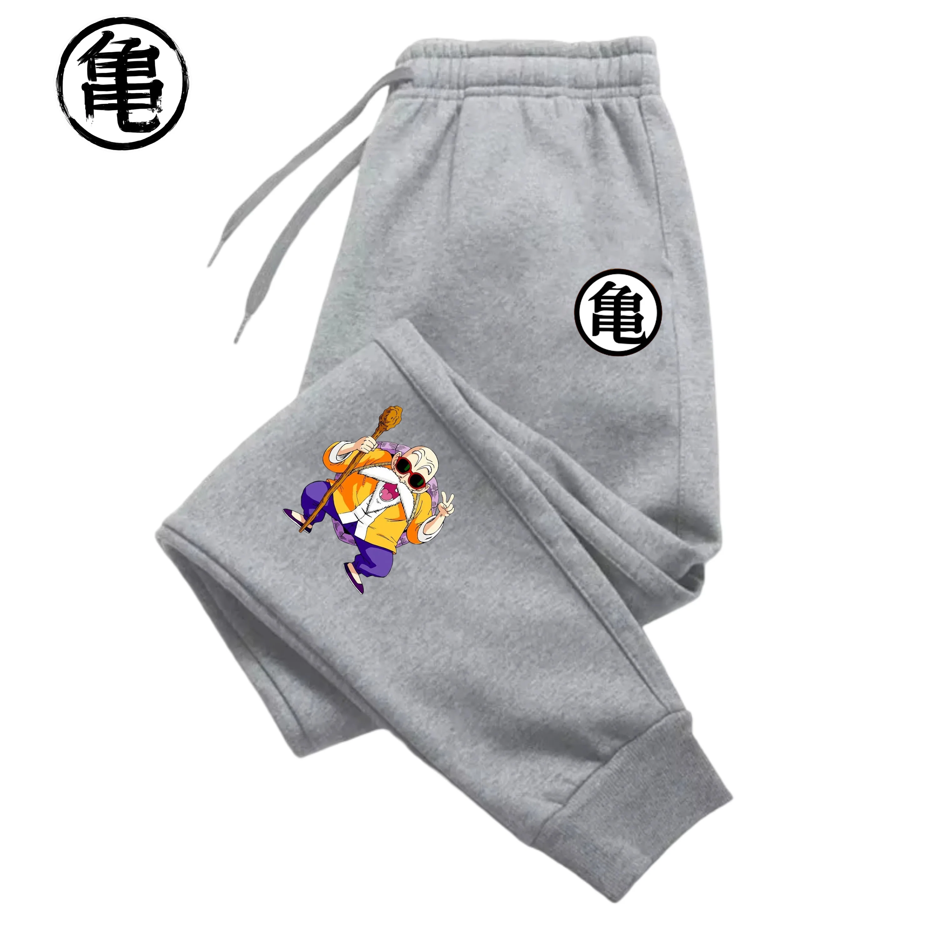 Pantalones Deportivos Casuales con Cordón para Hombre, Estilo Anime Dragon Ball Master Roshi, Ropa Urbana Harajuku