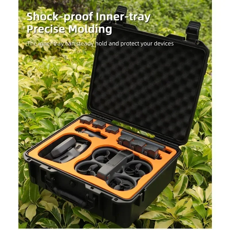 

Large Capacity Carrying Case For Avata2 Waterproof Safety Box Storage Bag Anti-drop Protection For DJI Avata 2 Drone Accessories