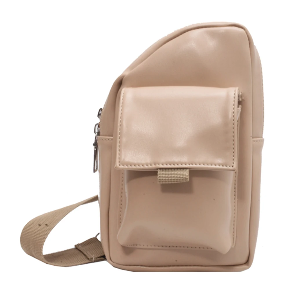 Petits sacs à bandoulière en cuir PU pour femmes, sac de poitrine à la mode pour dames, sac à bandoulière décontracté pour filles, sac banane de voyage