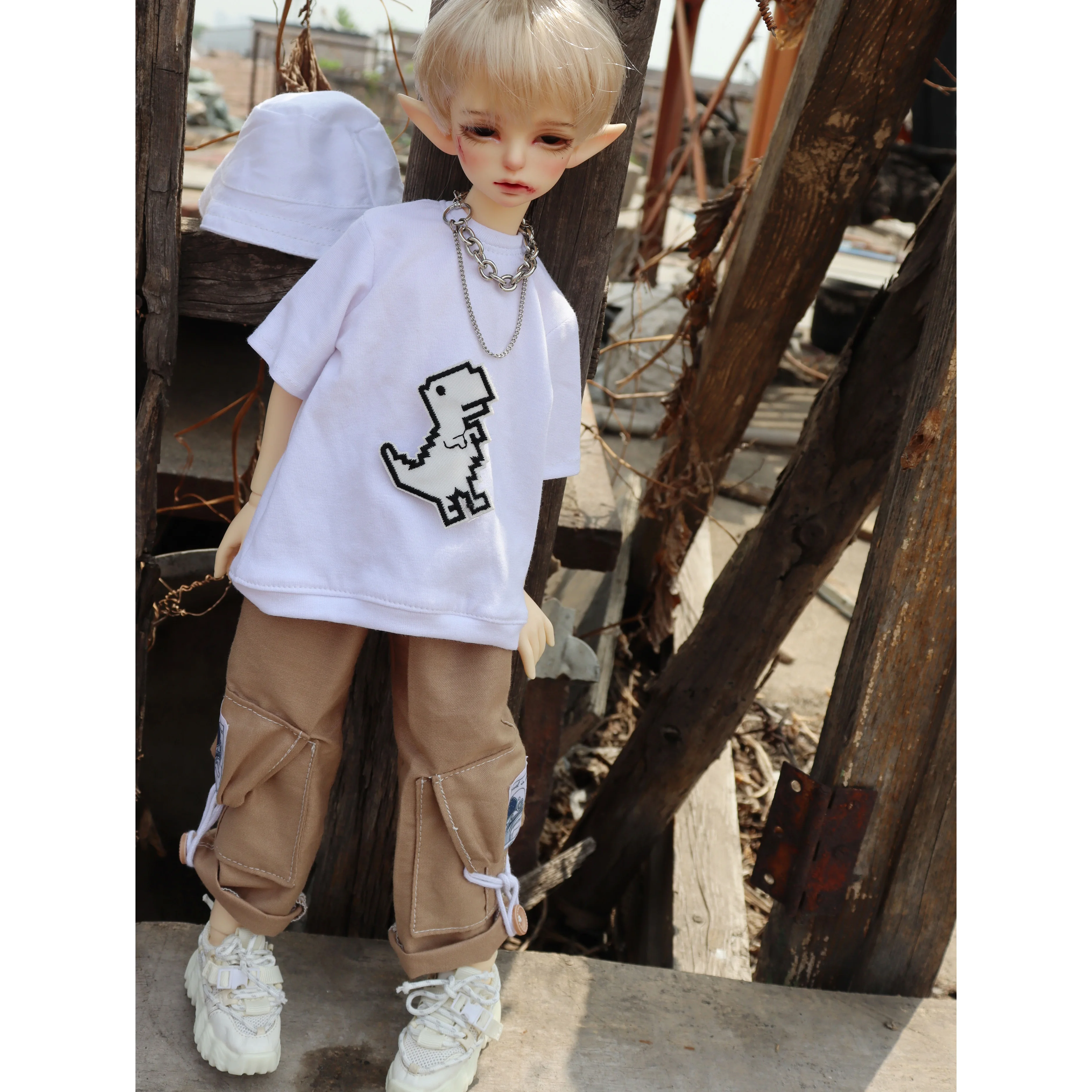 BJD doll clothes set suitable for 1/4 1/6 size bjd boy clothes cute cartoon suit  jacket 1/4 1/6 doll accessories (five points）