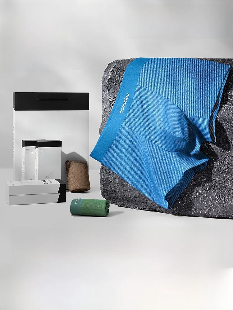Ropa interior transpirable Coolmax para hombre, pantalones de ángulo plano 100% seda, regalo para novio, calzoncillos sin costuras que absorben la humedad Clarkarida Karn