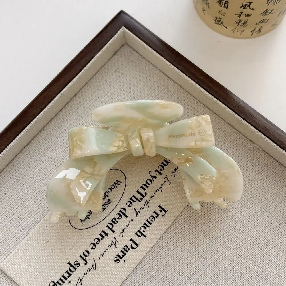 

Elegant Acetate Acetic Acid Bow Hair Claw Small Korean Style French Shark Clip High Ponytail Clip Geometry Hair Crab Clip Girls