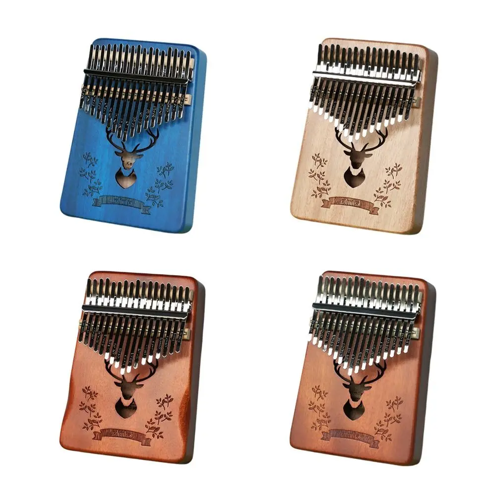 New Professional Tuned Thumb Piano Portable 17 Keys Finger Piano Sound Hole Tune Hammer 17 Keys Calimba