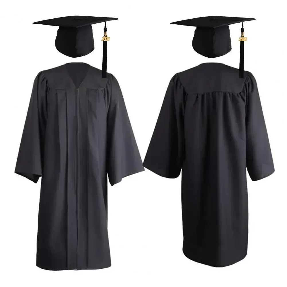 Cardigan universale Academic 2023 Top Hat Gown Set Degree comodo abito da laurea fotografico 1 cerimonia