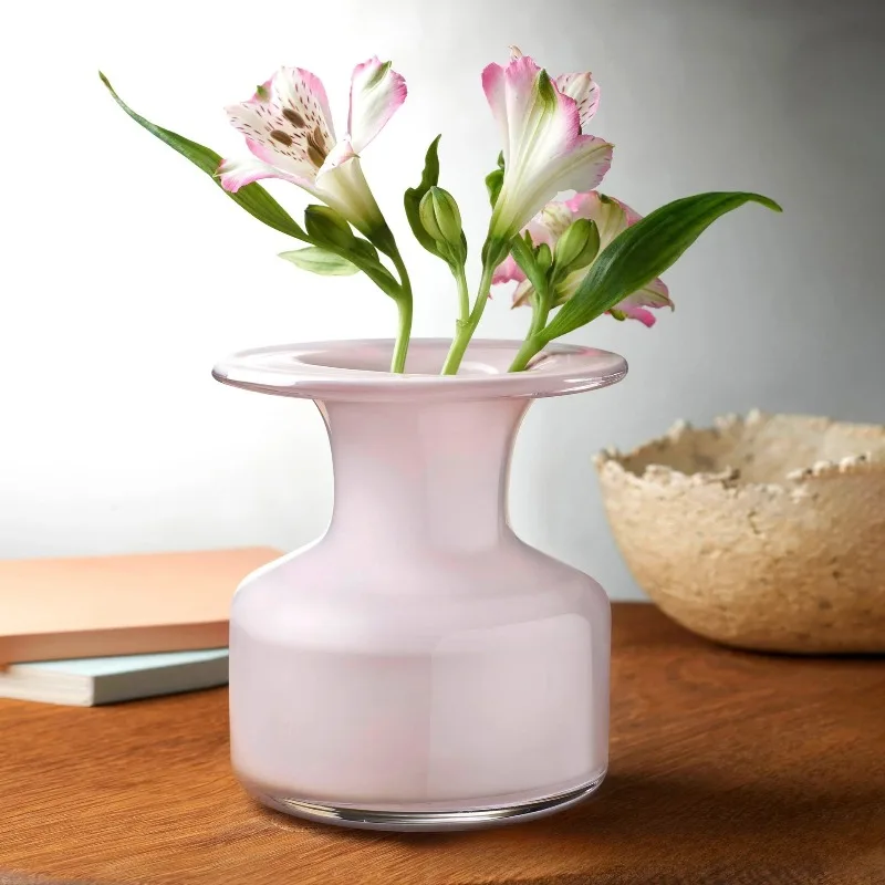 

Vase crystal glass pink creative home ornament hydroponics