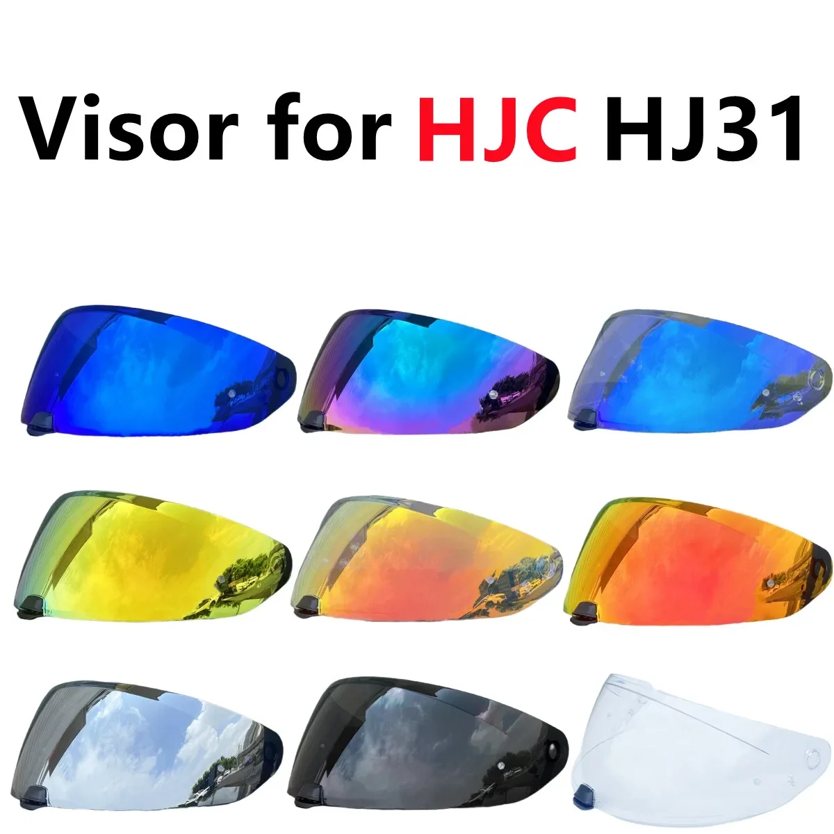 

HJ31 Shield for HJC I10 I70 Helmet Visor Uv Protection High Strength Cascos Moto Visera Capacetes Accessories Parts