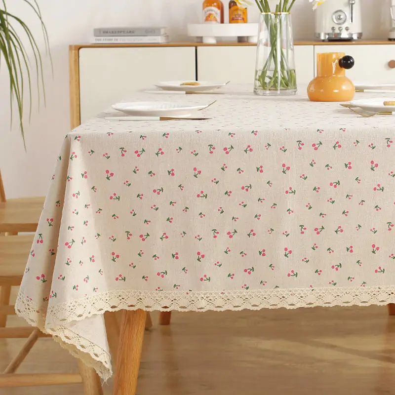 Cotton and Linen Dust Cloth, Printer Cover, Refrigerator Table, Small Square Towel, Microwave Oven Protective Universal Cover