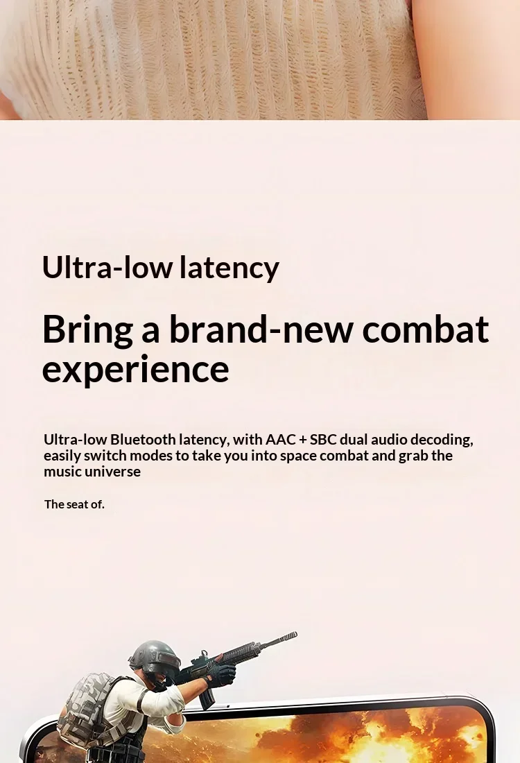 Wireless Bluetooth Earbuds In-ear Headphones With Digital Display_voghion.com