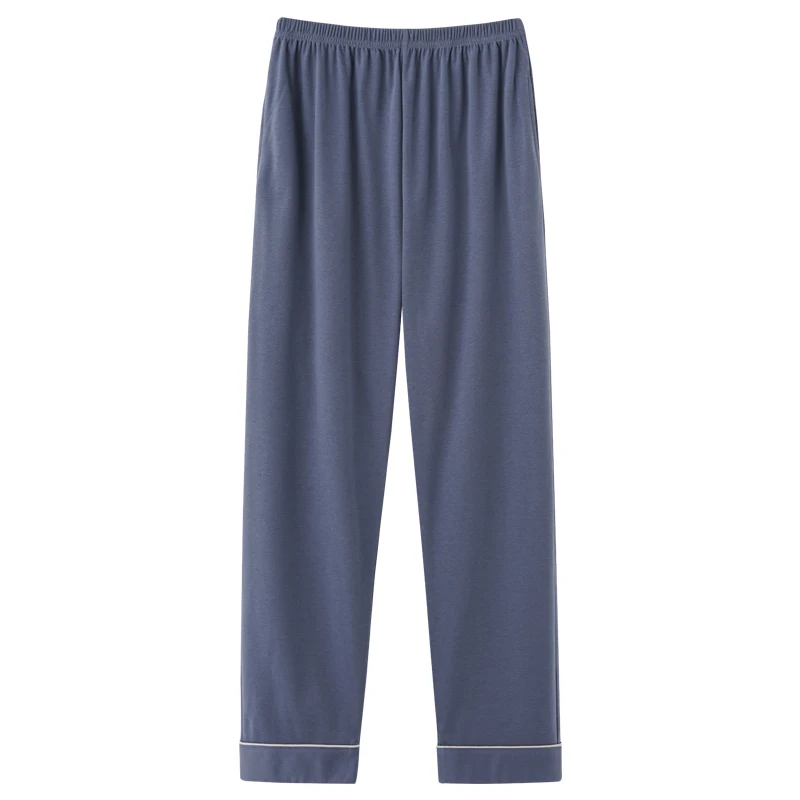 

Men's Cotton Long Trousers Solid Color Sleep Pants Mens Pajamas Pants Bottoms Sleepwear Pajama for Men Pijama Hombre L-3XL 4XL