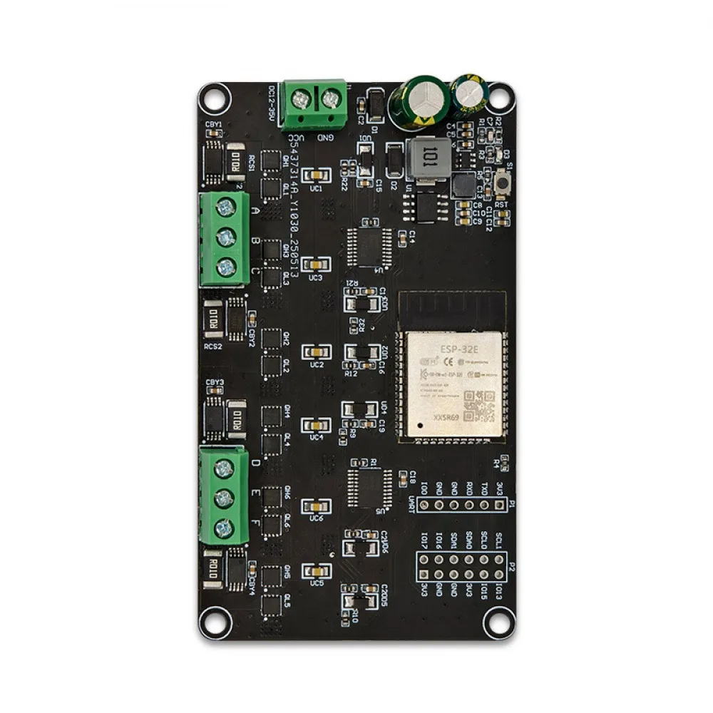 ESP32 Simple FOC Dual-way Brushless Motor Drive Board Onboard ESP32-WROOM-32E Module DC12V Brushless Motor Control Module