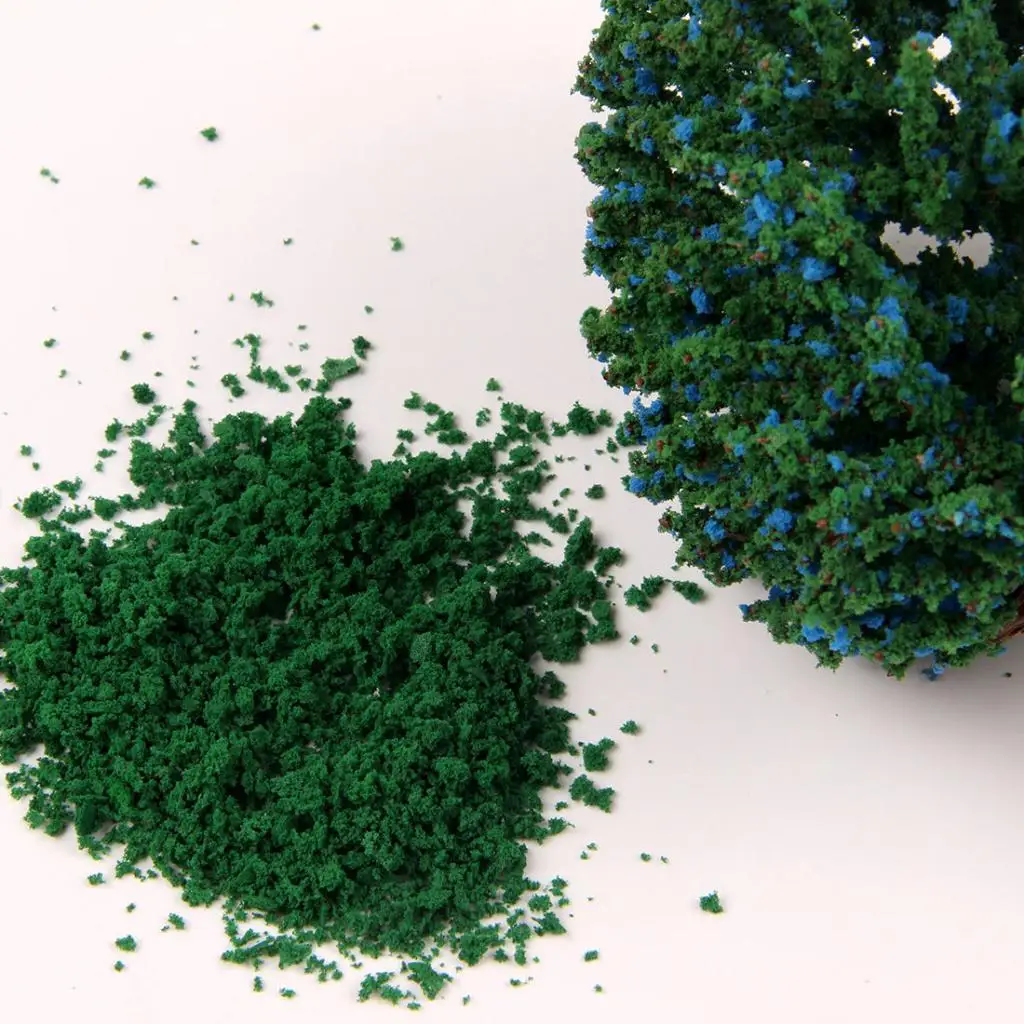 DIY Landscape Decoration Sponge Powder Grass Tree Model Material for Miniature Sand Table Building Prop