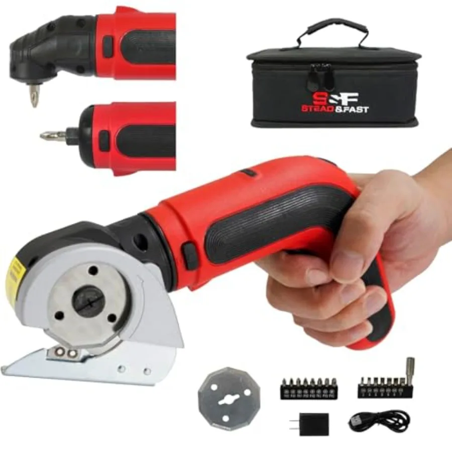 

Electric Box Cutter 4V Cordless Electric Scissors for Cardboard Power Cutter with Case for Crafts Leather Paper
