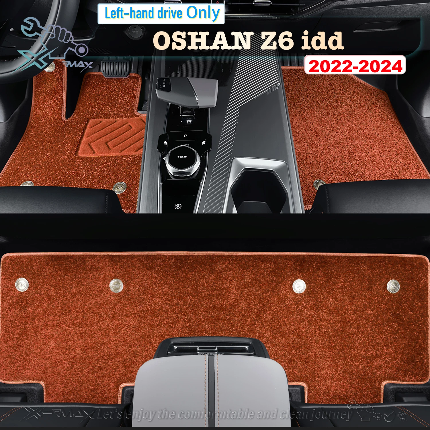 

Left-hand Drive Car Floor Mat For Changan OSHAN Z6 idd 2022-2024 Full Surround Foot Mat Automotive Floor Mat Floor Liner