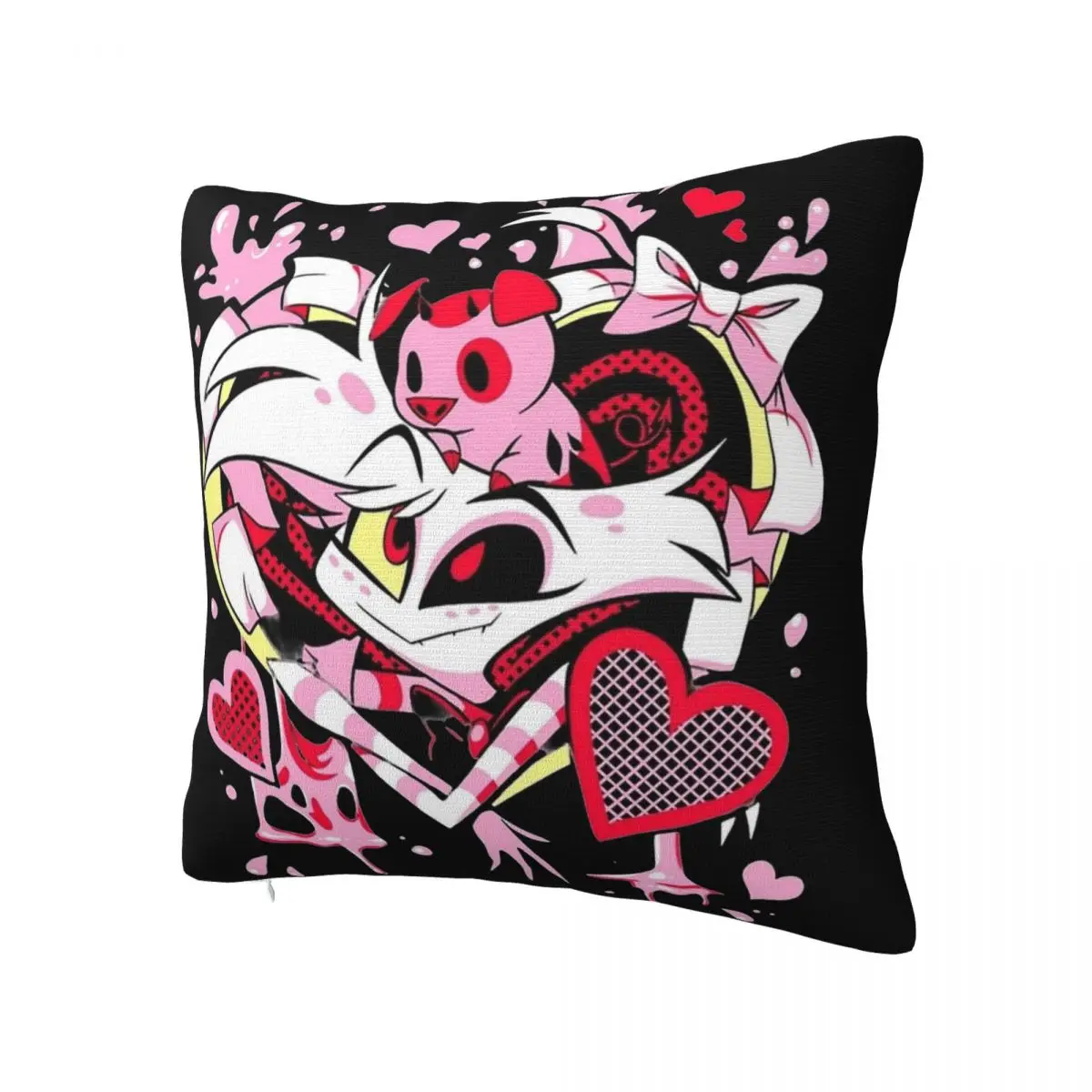 Hazbins Hotels Pillowcase Printing Polyester Cushion Cover Decorations Throw Pillow Case Cover Home Square 45X45cm