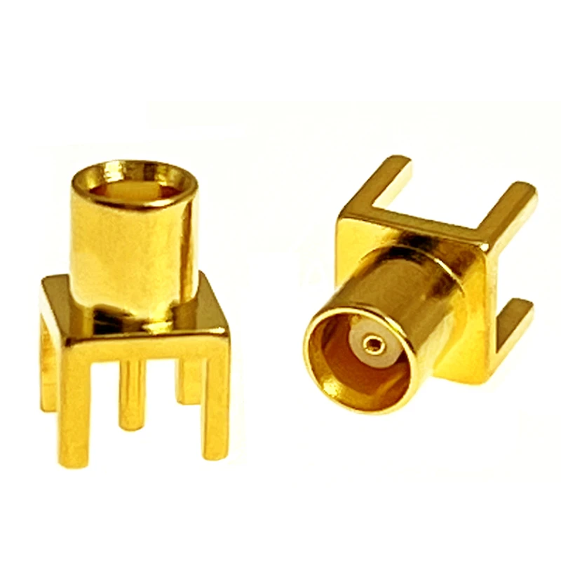 MCX Female Jack RF Coax Connector PCB Mount  Straight Goldplated  NEW Wholesale Wire Terminal