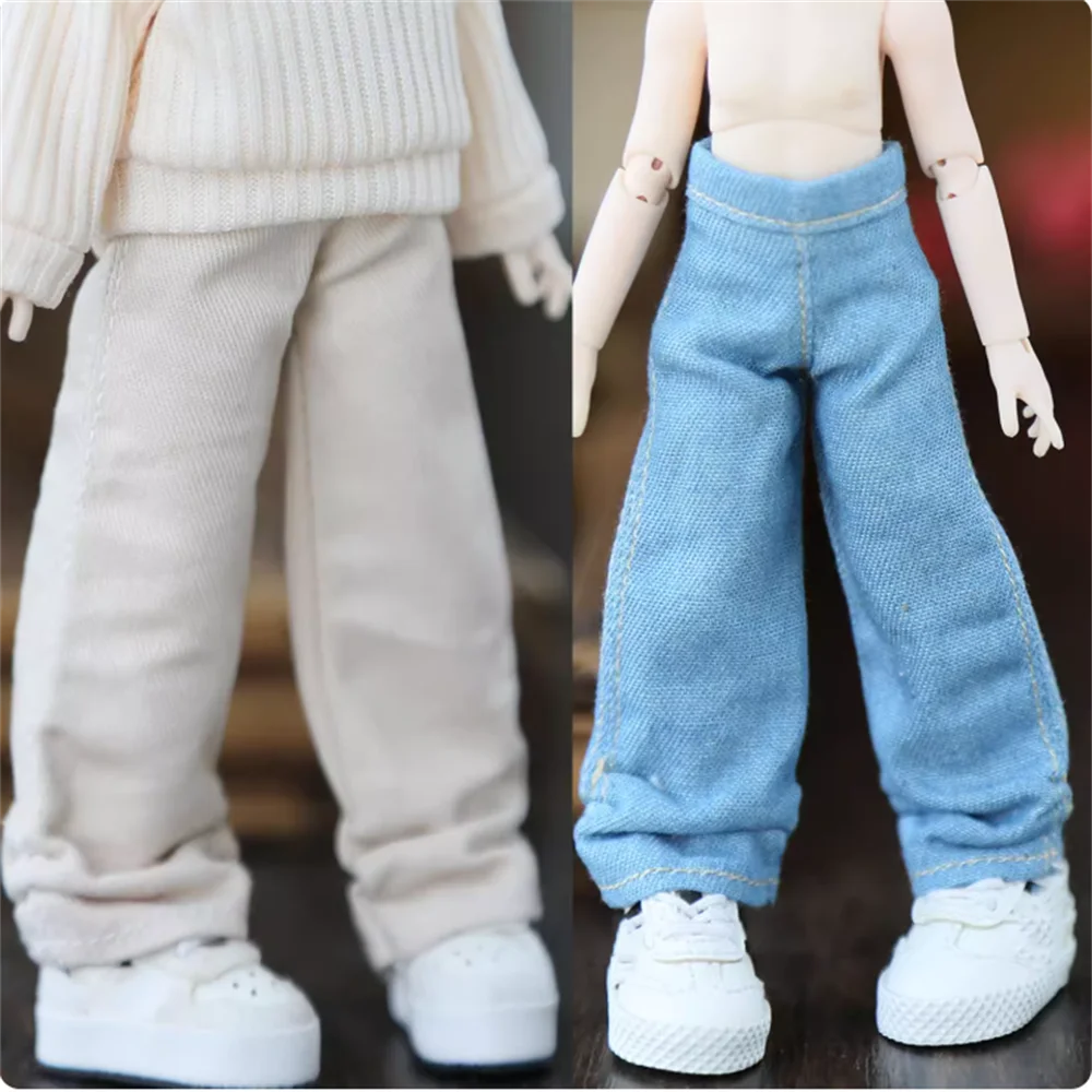 

Snail 1/12 Big 12 Points BJD Clothes Ripped Jeans Wide Leg Pants Model Ashi 2.0 Body In Stock