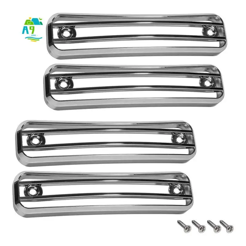 A09E-Side Marker Guard Trim Side Light Protector Cover Accessories For Hummer H2 2003-2009 Accessories - 4 Pack