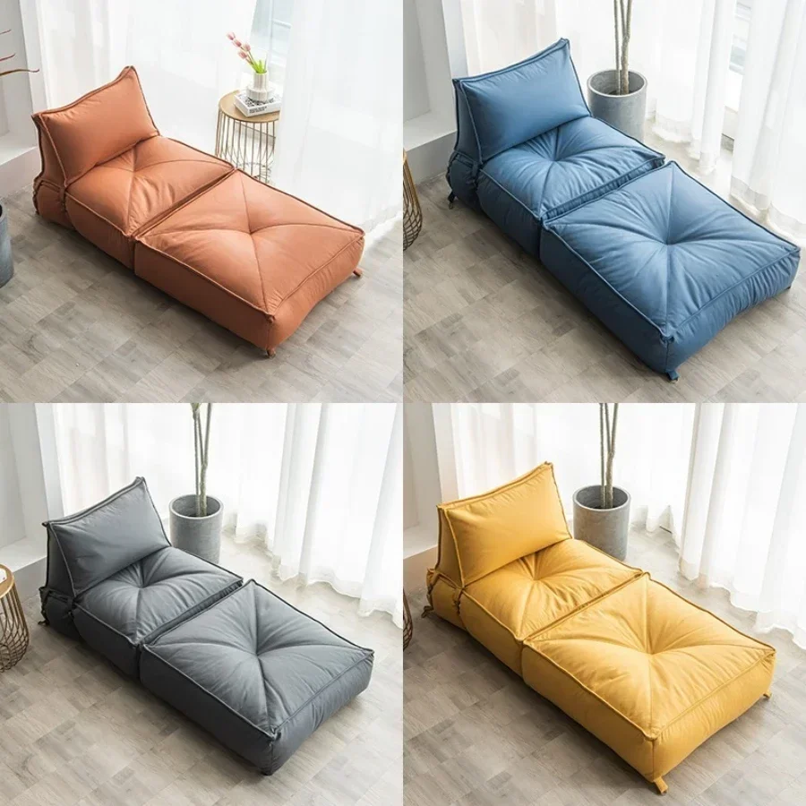 Firm Lazy Sofa Bed Single Folding Couch Tatami Now Simple Bean Bag Sofa Balcony Bedroom Living Room Backrest Sofa Chair