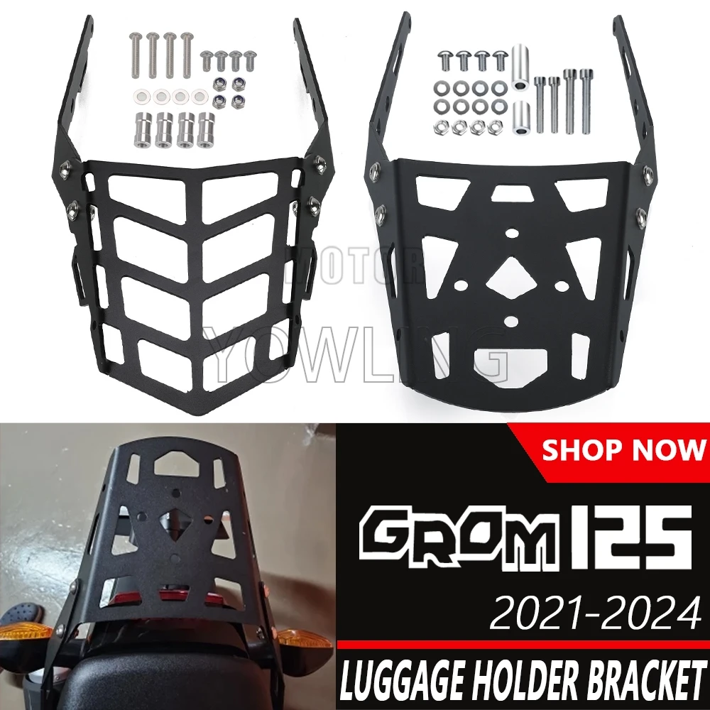 

Motorcycle Accessories For Honda GROM 125 MSX125 MSX 125 2021-2024 2023 Rear Luggage Rack Cargo Tail Rack Support Shelf Holder