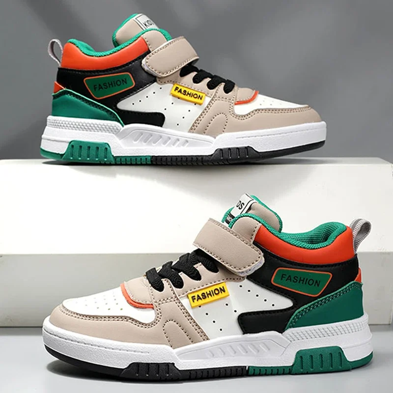 

Design Children Sneaker Boys Shoes Skateboard Kids Casual Shoes Autumn Sports Tennis High Top Sneaker for Boy