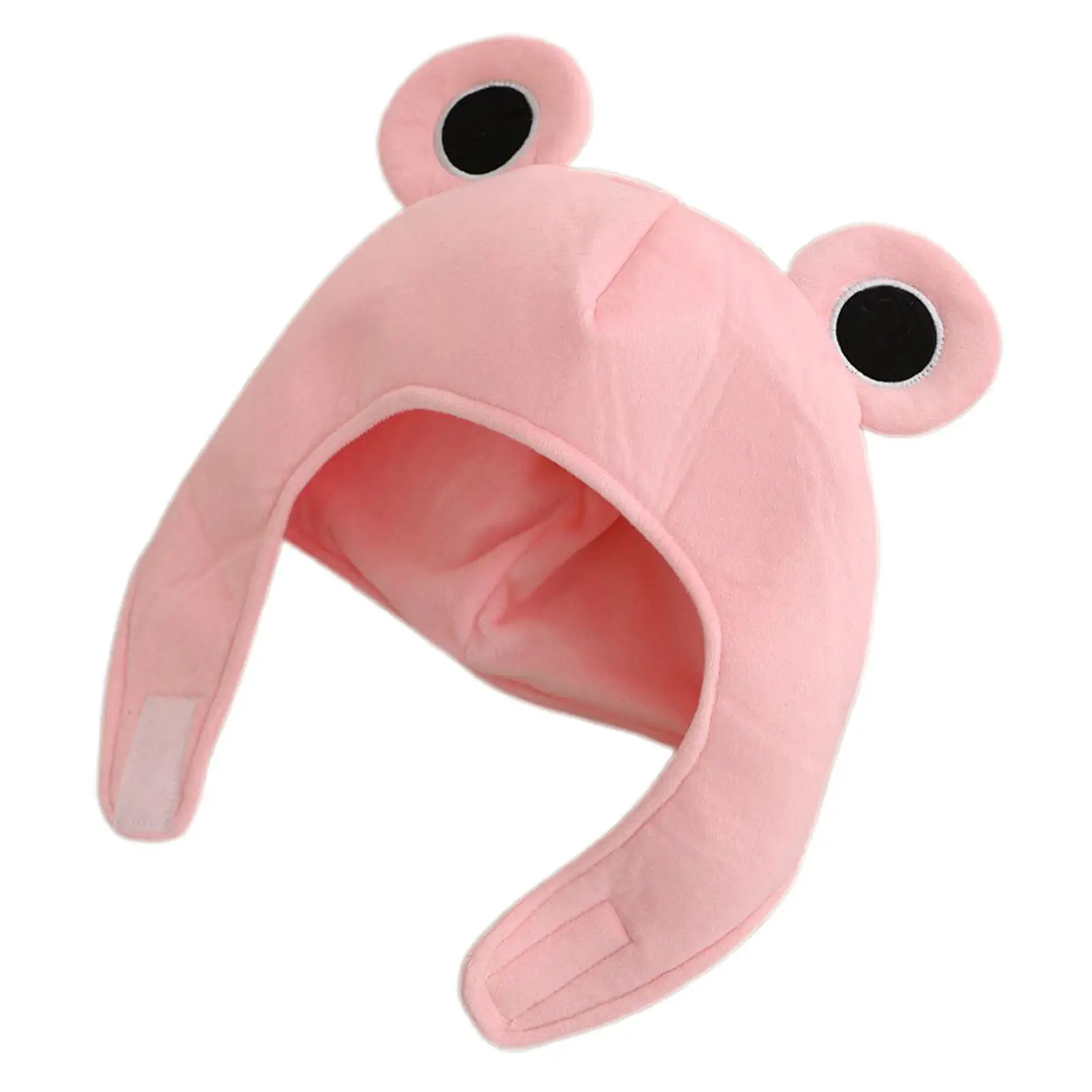 

Adorable Frog Hat Cartoon Animal Headwear with Big Eyes Earflap Cap Soft Comfort Fit for Adults Unisex Christmas Cosplay Party