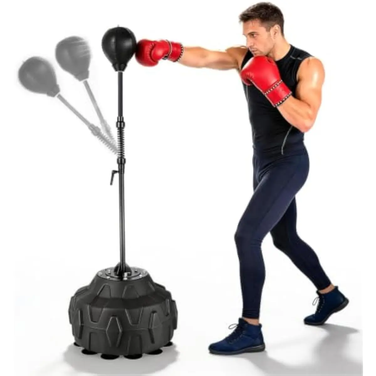 Reflex Ball Training System with Height Adjustable Stand 57.48 to 73.22 Inches Ideal for Coordination Reflex Speed and Precision