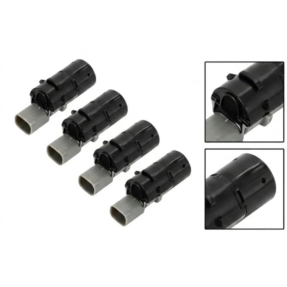 4Pcs Rear Parking Sensor Probe 66206989069 For BMW E Series For 320i 325i 525i For 530i X3 X5 Z4 Direct Replacement Black ABS