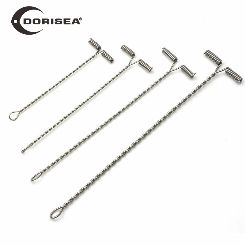 DORISEA Stainless Steel Fishing Balance Rigs Hooks Wire Arm T Shape Swivel Twisted Cross-Line 5CM - 15CM