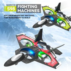 Rc Foam Airplane Model S98 Fighter 2.4G EPP Crash Resistant Vertical Take-off and Landing Fighter RC Toy Boy Gift Children's Toy