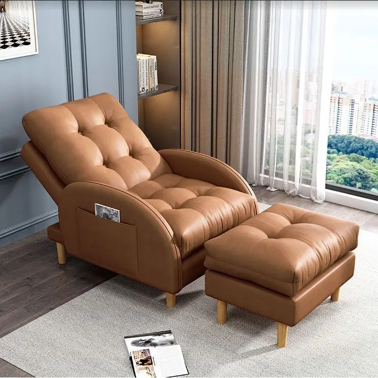 أريكة كسولة مسند الظهر تكنولوجيا القماش شرفة صغيرة يمكن الاستلقاء والنوم الترفيهي