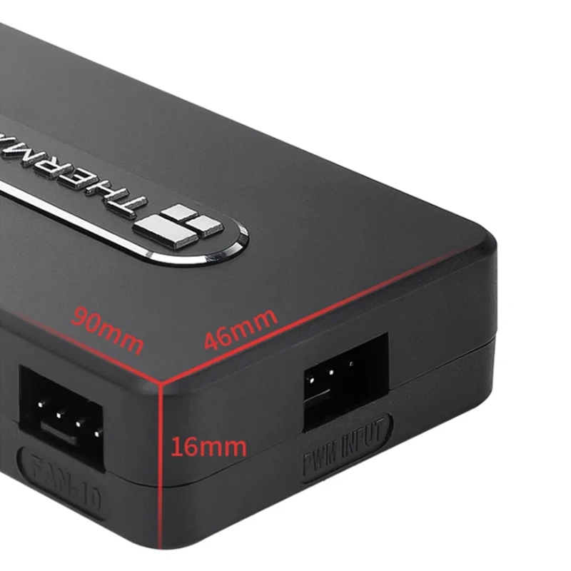 Thermalright Computer Case 10-ports Fan HUB, PWM Fan Speed Control Collector, SATA Power Supply TL-FAN-HUB