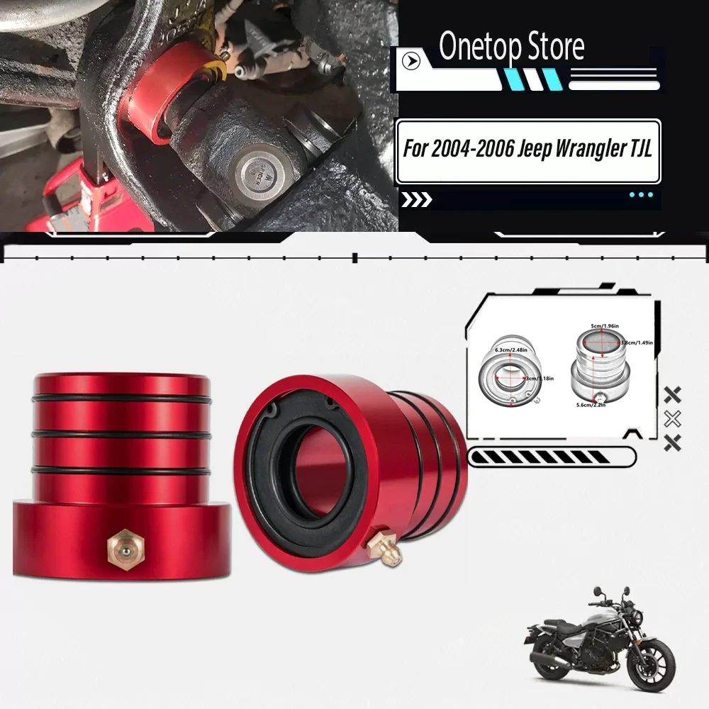 

2pcs MG21103 Front Axle Tube Seal Dana 30/44 Fit for Jeep Cherokee XJ 1984-2001 Wrangler JK YJ TJL