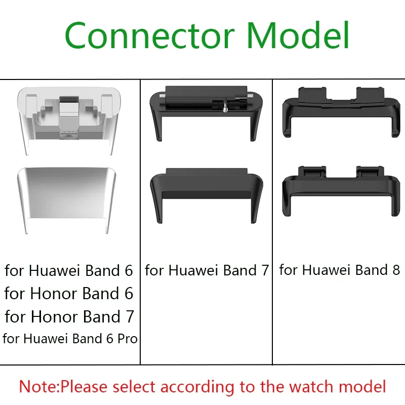 Cinta de aço inoxidável para huawei band 7 6 banda inteligente pulseira de metal para huawei banda 6 pro pulseira para banda de honra 6 pulseiras