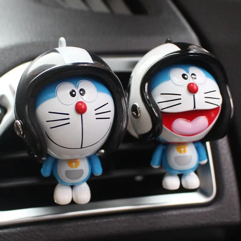 New Doraemon Air Conditioning Vent Fragrant Cartoon Doll Car Mounted Aromatherapy Vent Decoration Cute Creative Car Interior