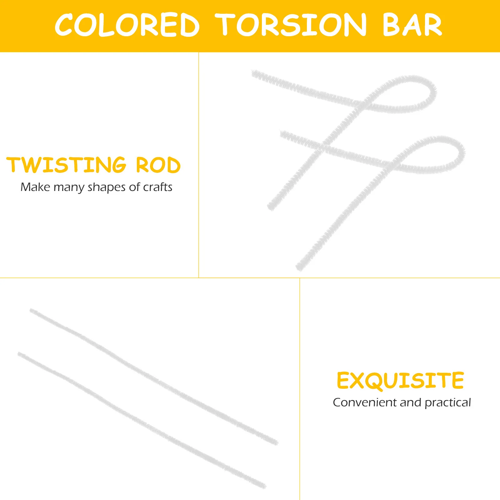 

200pcs Chenille Stems Colored Pipe Cleaners Bendable Craft Supplies For Kids Diy Projects Art Handicrafts Tools