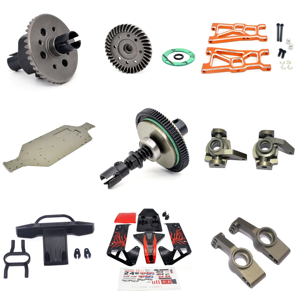 ZD Racing 1/10 DBX-10 DBX 10 Desert Truck Metal Differential gear C mount Rear hub Body shell Front bumper Front dog bone