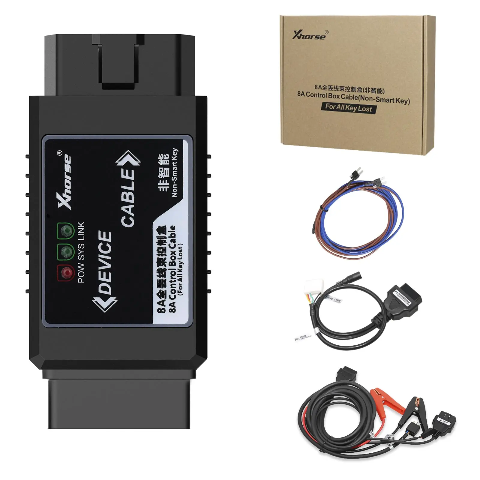 Xhorse VVDI for Toyota 8A Non-Smart Key All Keys Lost Adapter via OBD No Disassembly for VVDI2, Mini OBD Tool, Key Tool Max Pro